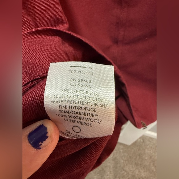 Pendleton Womens Crimson Canvas Coat - Picture 13 of 13